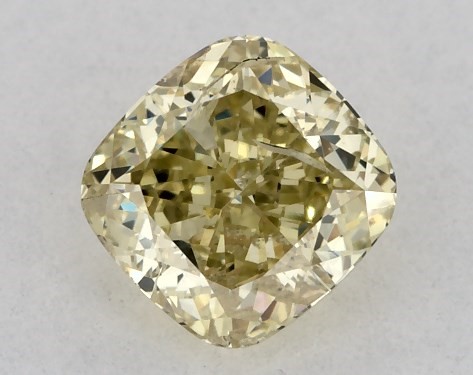 GIA 0.50 Carat Fancy Yellow-I1 Cushion Modified Cut Diamond